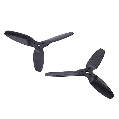 2 pares de hélices principales 5042 rotor de hélices de 3 cuchillas de fibra de carbono para Parrot Bebop Drone 3.0 8088 8x8.8 para Parrot AR.Drone1.0 2.0 Drone Accesorios Piezas de repuesto (color: