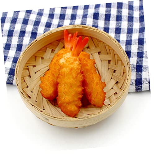 20 Piezas Tempura Simulada Falso Pollo Frito Jugetes para Niños Camarones Langostinos Tempura Artificial Cocina Japonesa Juguetes para Niños Tempuras Falsas De Aspecto Real Comida