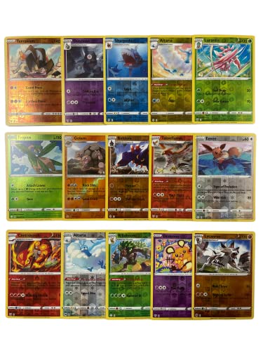 20 Tarjetas Pokéman holográficas inversas con Purpurina Pokéman Tarjetas inglesas Raras Tarjetas Pokéman inversa Holo Diferentes Tarjetas de Juegos Actuales + protección de envío Heartforcards®