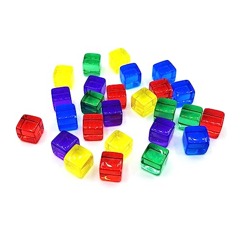 200 Piezas Coloridos Dados Acrílicos 6 Caras 8 Mm D6 Cubos En Blanco Esquina Cuadrada Dados Transparentes Niños Educativos DIY Juego Dados 8 Mm Seis Caras Dados Acrílicos Transparentes 6