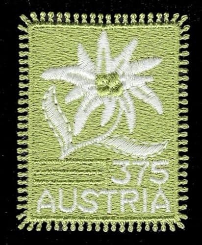 2005 Austria Stella Alpina Francobollo ricamato - Unusual Stamps