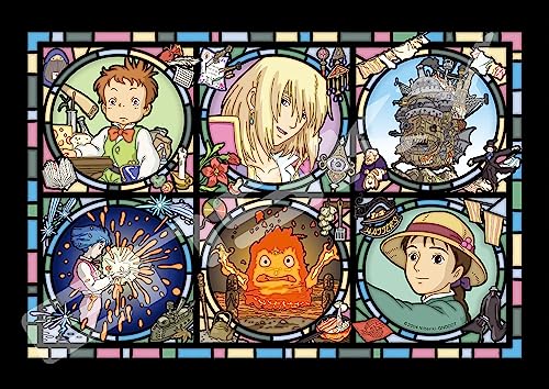 208-piece jigsaw puzzle Howl's Moving Castle Magic Castle news Art Crystal Jigsaw (18.2x25.7cm)