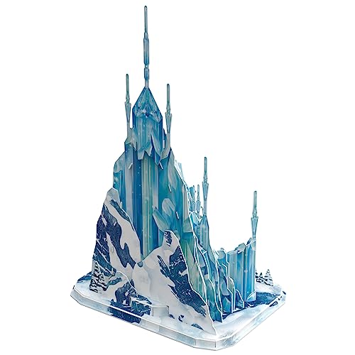 4D Build - PUZZLE DISNEY - Castillo Princesas Disney - Castillo Frozen - Maquetas Juego Construcción - 73 Piezas - Puzzles para Adultos y Niños - 6068470 - Juguetes Niños 8 Años +