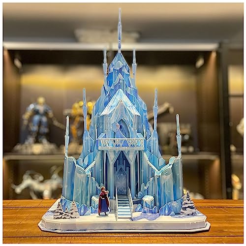 4D Build - PUZZLE DISNEY - Castillo Princesas Disney - Castillo Frozen - Maquetas Juego Construcción - 73 Piezas - Puzzles para Adultos y Niños - 6068470 - Juguetes Niños 8 Años +