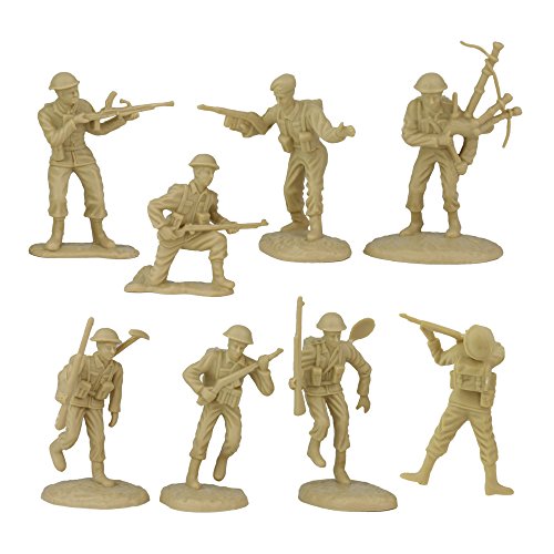 54mm D-Day June 6, 1944 - The Invasion of Normandy Figure Playset (34pcs) (Bagged)Playsets by b.m.c