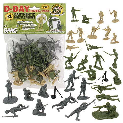 54mm D-Day June 6, 1944 - The Invasion of Normandy Figure Playset (34pcs) (Bagged)Playsets by b.m.c