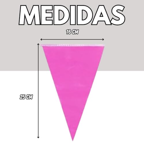 80 Metros,150 Banderines Fiesta Multicolor, tamaño 16x25 cm, Ideal para Celebraciones (cumpleaños, Fiestas...). Material sintético de Larga duración. Ideal para el Exterior de tu Negocio