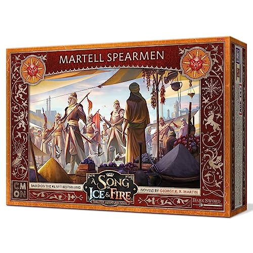 A Song of Ice and Fire Martell Spearmen Unit Box Set de figuras - Juego de estrategia para adolescentes y adultos, a partir de 14 años - 2 jugadores y más, tiempo de juego promedio 45-60 minutos -