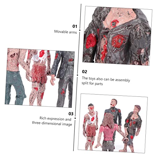 ABOOFAN 18 Piezas Mini Juguetes para Niños Juguete para Niños Mini Muñeca Mini Figura Juego para Niños Kit De Supervivencia Zombie Pequeñas Figuras De Halloween Muñecas Zombies