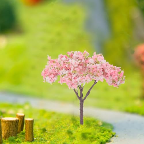 ABOOFAN 5 Piezas De Árbol De Cerezo En Miniatura Mini Modelos De Árboles De Paisaje Paisaje De Tren Arquitectura Árbol Mesa De Arena Árbol De Diorama Para Jardín De Hadas Decoraciones De