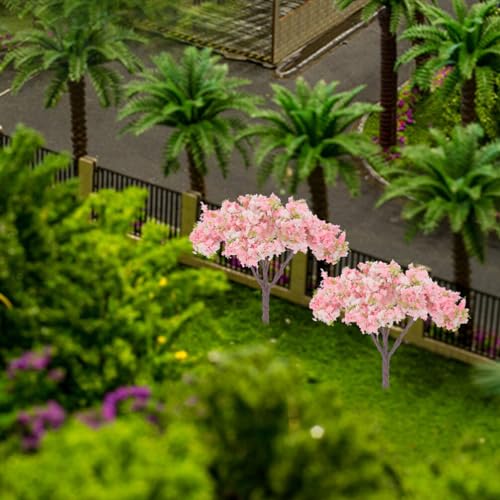 ABOOFAN 8 Piezas De Árbol De Cerezo En Miniatura Mini Modelos De Árboles De Paisaje Paisaje De Tren Arquitectura Árbol Mesa De Arena Árbol De Diorama Para Jardín De Hadas Decoraciones De