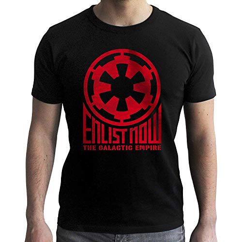 Abystyle abystyleabytex399-s Star Wars Imperio Galáctico de Manga Corta Hombres Nuevo Fit Camiseta (pequeño)