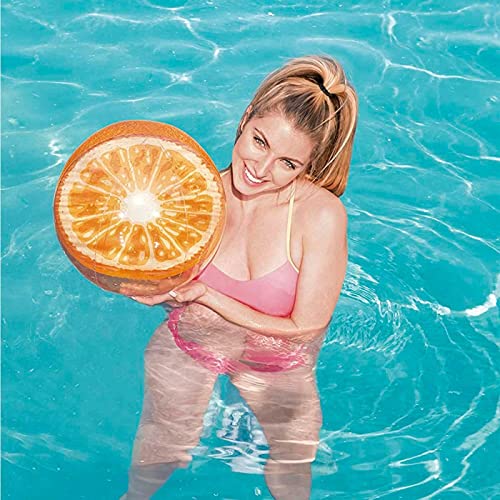 Acan Tradineur - Pelota para Playa con diseño frutal - Fabricado en Vinillo Resistente - Incluye válvula de Seguridad - Ideal para Disfrutar Este Verano - Ø 46 cm - Diseño Aleatorio