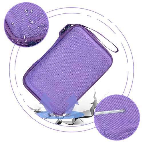 Aenllosi Estuche Funda para Mafiti/M MUNCASO/REDGO/DYNASONIC Cámara Instantánea para Niños, Camara Niños Papel Fotográfico 6 volúmenes&Bolígrafo de Color Organizadores, Violeta (Solo Funda)