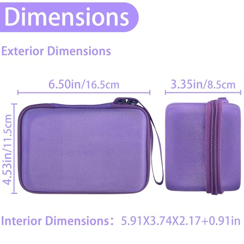 Aenllosi Estuche Funda para Mafiti/M MUNCASO/REDGO/DYNASONIC Cámara Instantánea para Niños, Camara Niños Papel Fotográfico 6 volúmenes&Bolígrafo de Color Organizadores, Violeta (Solo Funda)