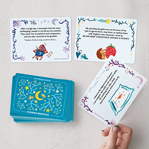 Afirmators! Mantras Noche - Cartas de afirmación de Noche Baraja de Afirmación y Tarjetas de Meditación (30 Cartas)