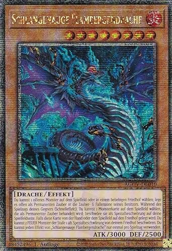 AGOV-DE010 - Figura de dragón flambergen (V.2 Quarter Century Secret Rare) - Age of Overlord - Age of Overlord - Alemania + Heartforcards®