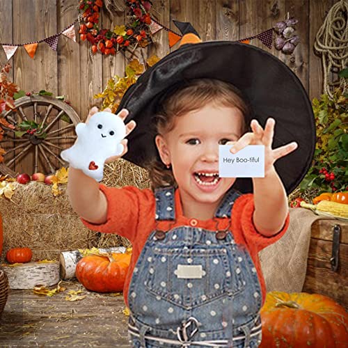 Aibyks Linda muñeca Fantasma de Cajas de cerillas | Mini Juguetes de Bolsillo de muñeco de Peluche Fantasma de Halloween con Tarjetas de Regalo | Juguete de la Felpa del Recuerdo del Regalo