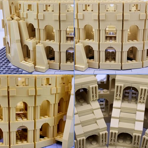 Aigidusansu Conjunto de bloques de construcción modelo 3D de Coliseo Romano, 5594 piezas de arquitectura mundial micro mini bloques de diamante, juguete de construcción para regalo de niños