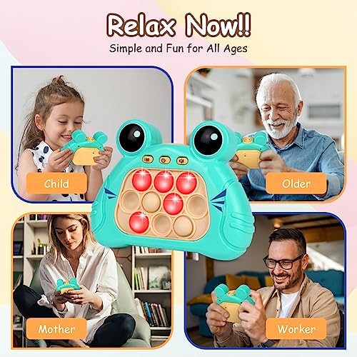 Ainiv Consola de Juegos Burbujas de Empuje rápido, Sensory Fidget Toys For Kids, Pop Push it Fidget Toy, Descompresión Breakthrough Puzzle Pop it Game, Máquina de Juego de Rompecabezas innovadora