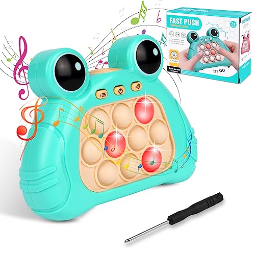 Ainiv Consola de Juegos Burbujas de Empuje rápido, Sensory Fidget Toys For Kids, Pop Push it Fidget Toy, Descompresión Breakthrough Puzzle Pop it Game, Máquina de Juego de Rompecabezas innovadora