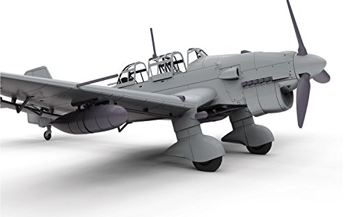 Airfix-Ju87r-2/b-2,Junkers Model Kit, Color Rojo (Hornby Hobbies LTD A07115)