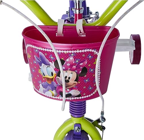 albri Bicicleta de niña Pulgadas de Disney Minnie, Bebés niños, Rosa, 14 pollici