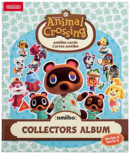 Álbum de recortes adecuado para: Animales Crossing Nintendo amiibo Tarjetas | Serie 5 | Álbum de coleccionistas | Incluye 3 tarjetas