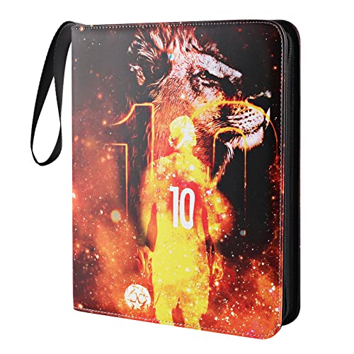 Álbum de recortes de cromos de fútbol,Álbum para Cartas,Álbum Cartas Juego,Carpeta de Tarjetas,9 Tasche 900 Cromos