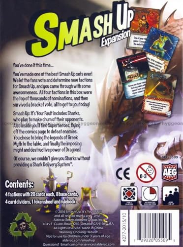 Alderac Entertainment ALD05509 Smash Up It's Your Fault Game, Multicoloured