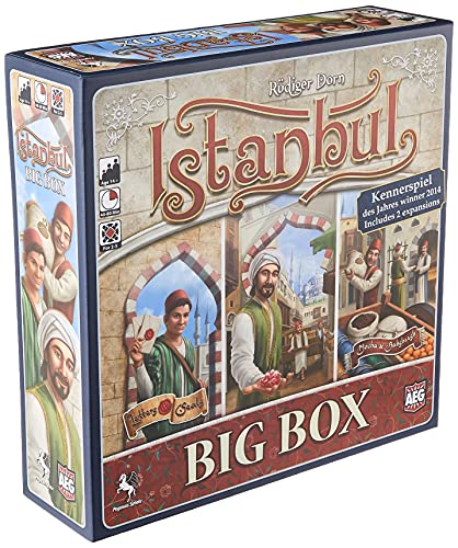 Alderac Entertainment - Istanbul Big Box - Board Game - Expansion - For 2-5 Players - from Ages 10+ - English