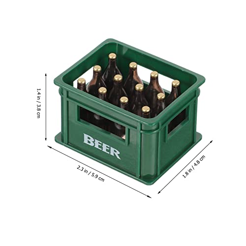 Alipis 2 Juegos De Botellas De Cerveza En Miniatura Casa De Muñecas Caja De Cerveza Falsa Caja Mini Casa Caja De Almacenamiento De Cerveza Casa De Muñecas Caja De Vino para Casa De