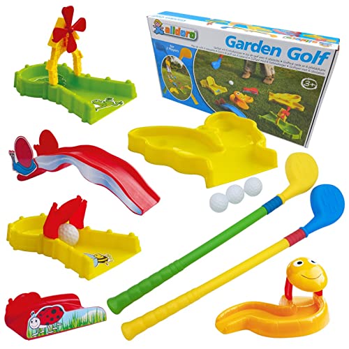 alldoro 60066 - Juego de Palos de Golf para jardín, Multicolor