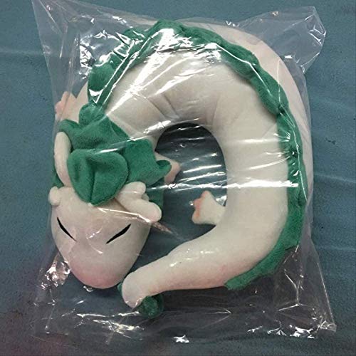 Almohada de juguete de peluche de 28 cm, animación de dragón de dibujos animados de moda Hayao Miyazaki El viaje de Chihiro lindo regalo de peluche en forma de U