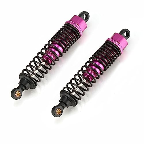 Amortiguadores RC para escalada RC Crawlers Juego de amortiguadores de metal para coche, piezas de actualización, fácil de instalar, mano de obra fina, morado