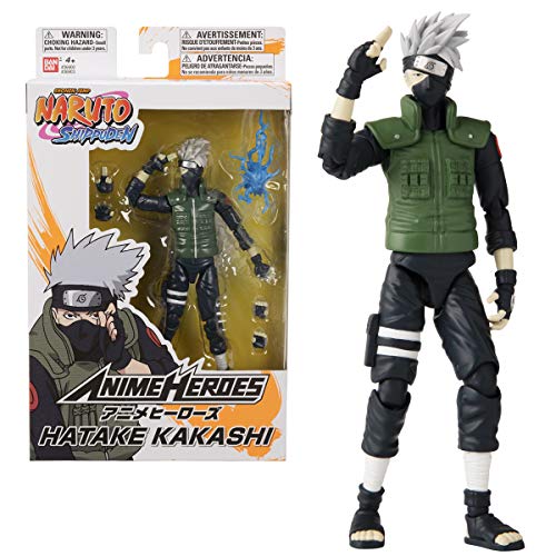 Anime Heroes Figura de Accion Kakashi - Naruto 15cm 36903 Multicolor & Anime Heroes Figura de Accion Naruto Uzamaki - Naruto 17cm 36907 Multicolor