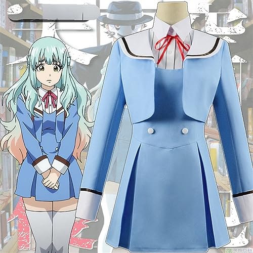 Anime Hi-gh-Rise inv-asion shi-nzaki Kuon Cosplay disfraz falda conjunto uniforme escolar Halloween carnaval traje marinero (Color : A, Size : S)