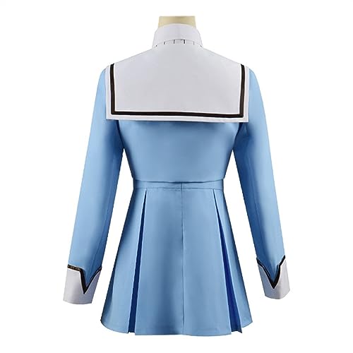 Anime Hi-gh-Rise inv-asion shi-nzaki Kuon Cosplay disfraz falda conjunto uniforme escolar Halloween carnaval traje marinero (Color : A, Size : S)