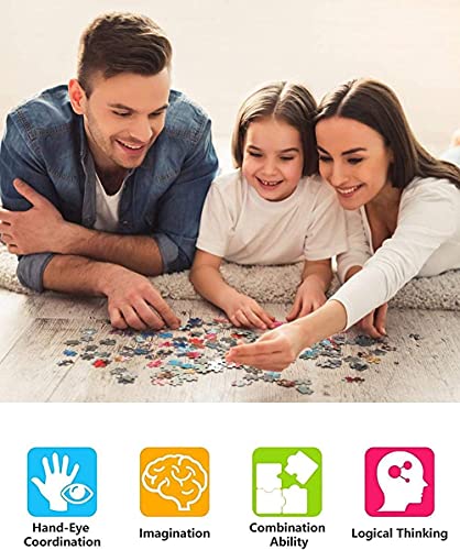 ANSNOW Carteles de Películas Jigsaw Puzzle 1000 Piezas Juego de Descompresión para Adultos Juego de Descompresión para Niños Regalos de Cumpleaños de Navidad 38 * 26 cm