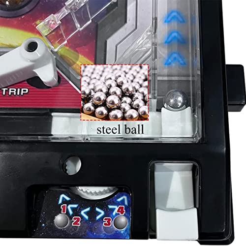 ANSNOW Máquina de Pinball Electrónica Juego de Arcade de Mesa Máquina de Pinball Portátil con Música Ligera Y Marcador Led, Actividades Familiares para Padres E Hijos, para Fiesta de Cumpleaños Navi