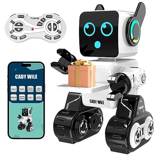 anysun Robot de Juguete para Niños, Smart RC Robots con Toque, Aplicación y Control Remoto, Robot de Juguete Programable, Camina, Baila, Canta, Habla, Regalo Ideal para Niños y Niñas