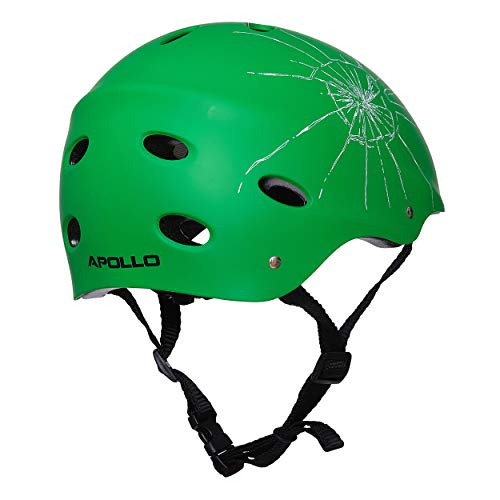 Apollo Casco de Bicicleta, Casco de Patinete, Casco Skate para Niños y Adultos – Casco Niño y Adulto con Rueda de Ajuste – También como Casco BMX, Monopatín, Scooter – Diferentes Tamaños y Colores