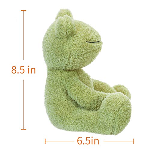 Apricot Lamb-Juguetes Peluche de Rana Verde Animal de Peluche Suave,Ideal para niños de 3 años o más y Adultos(Rana Verde,20cm)