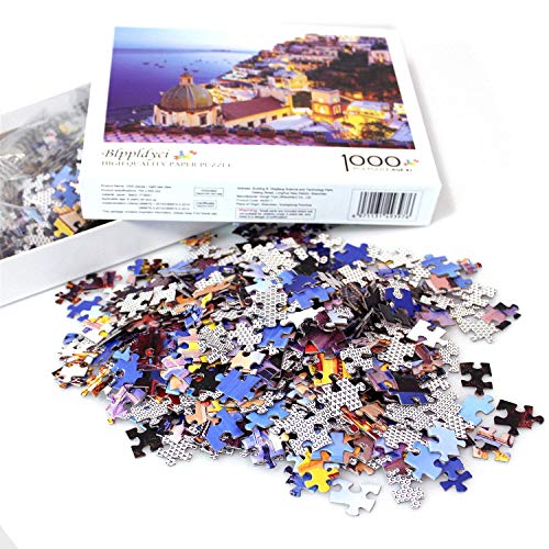 AQjept Puzzle 1000 Piezas Cruz de religión Cristiana Adultos Rompecabezas Paisaje Natural Juego de Diversión Familiar para Regalo Decoración Hogar 50x75cm(19.68x29.52 in)