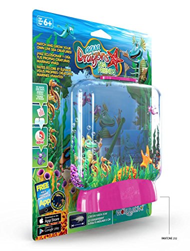 Aqua Dragons Amigos Marinos Juguete Educativo, Color Versión En Verde, Rosa + Dragón De Agua Mundo Submarino Juguete Educativo, Multicolor (World Alive W4004)