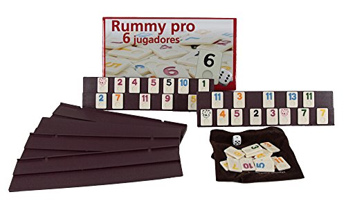 Aquamarine Games - Rummy, 6 Jugadores (DO001), Color/Modelo Surtido & CP1070 - Ajedrez, Damas y Backgammon en Estuche