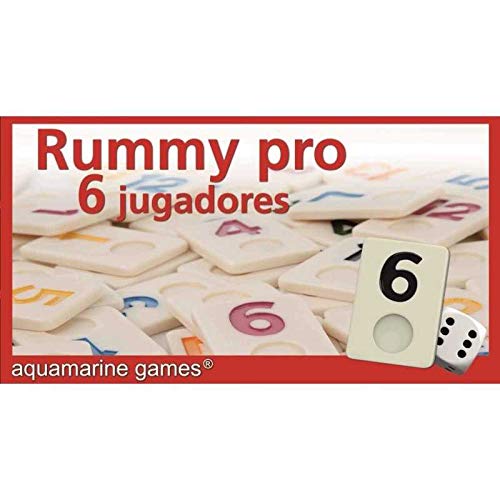 Aquamarine Games - Rummy, 6 Jugadores (DO001), Color/Modelo Surtido & CP1070 - Ajedrez, Damas y Backgammon en Estuche