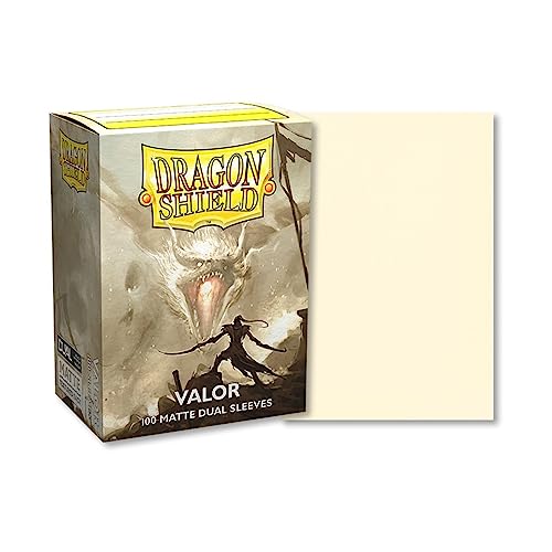 Arcane Tinmen Dragon Shield 15059 Dual Matte: Valor 100 Count Standard Size Sleeves