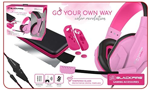 ARDISTEL S.L- Pack BLACKFIRE Must Have NSX-10 Pink Edition-Switch Videojuegos, Multicolor (PERSWIARD19028901)