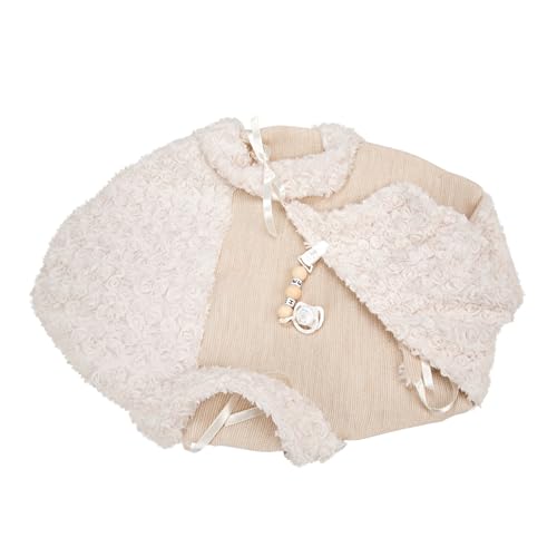 ARIAS - Muñeca Reborn Diego de 45 cm, bebé con Ropa Beige y portabebés de pelito a Juego, Chupete, chupetero y pañal, con Cuerpo Blando y extremidades de Vinyl, Juguete Desde +3 años (ARI98118)